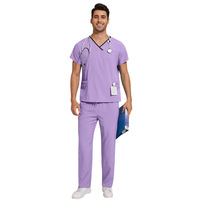 42169 Combinaison chirurgicale Robe de nuit pour infirmières Robe d'allaitement Robe de maternité pour infirmières avec fermeture éclair cachée Uniformes de travail