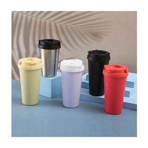 New Stainless Steel Double-layer <b>Large</b> Capacity Insulated <b>Cup</b> with Cover - Product Image 1