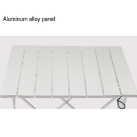 Singda Table pliable légère pour barbecue, plage, Camping, petite Table pliante pour cuisine en plein air, Camping, Mini Table d'épissure en aluminium