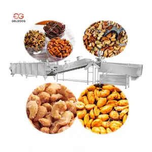 Udara panas Cina kacang bunga matahari Roaster bumbu mesin lengkap Line memanggang kacang dan bumbu lini produksi