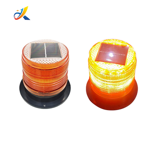 Luce di Segnalazione Solare <span class=keywords><strong>a</strong></span> LED Lampeggiante con Base Magnetica, Lampada Stroboscopica di Emergenza per Auto - Product Image 3
