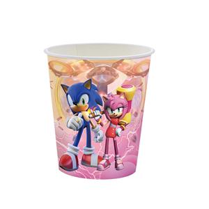 Juego <span class=keywords><strong>de</strong></span> Vajilla Desechable con Diseño <span class=keywords><strong>de</strong></span> <span class=keywords><strong>Sonic</strong></span> Rosa para Fiestas Infantiles, Celebraciones <span class=keywords><strong>de</strong></span> Cumpleaños, Eventos Divertidos - Product Image 4