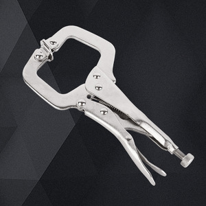 <b>C</b> Type Pliers 6 In Jaw Length Serrated Jaw 45 Steel Manual <b>Clamp</b> For Woodworking And Pipe Holding - Product Image 3