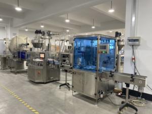 เครื่องบรรจุขวดพลาสติก/แก้ว/โลหะแบบอัตโนมัติความแม่นยำสูง ระบบควบคุม PLC แบบสองหัวป้อน ขนาด 100-3000 กรัม สำหรับอาหารและสารเคมี - Product Image 5