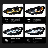 Ensemble de phares LED bicolores pour BMW Série 4 G22 G26 M4 G82 CSL, jaune doré, feux de jour dynamiques, clignotants dynamiques, lampe avant