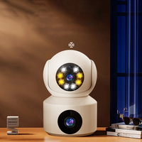 Nouvelle caméra réseau IP 1080P 360 rotation cyclique caméra PTZ à double objectif de sécurité extérieure CCTV