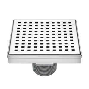 Siphon de sol de douche en acier inoxydable sur mesure avec grille de couverture amovible - Product Image 5