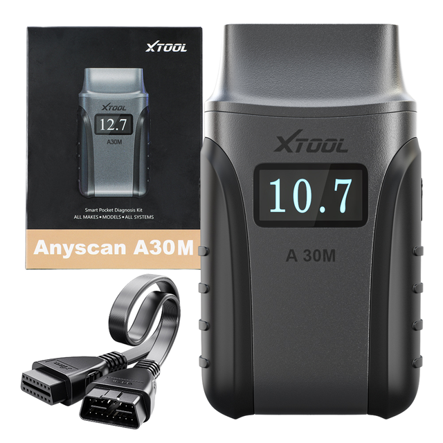 Xtool Anyscan A30M Full System Diagnostic Tool Bi-Directional XTOOL Anyscan A30M Wireless OBD2 Scanner for IOS/Android Scan Tool