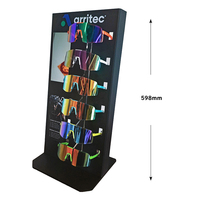 Support d'affichage personnalisé pour lunettes, présentoir de lunettes de soleil en acrylique, présentoir optique de table avec miroir