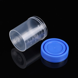 Hisamori - Vaso para Esputo Desechable con Tapa de Rosca Graduada de 40 ml, Recipiente para Recolección de Muestras de Laboratorio - Product Image 3