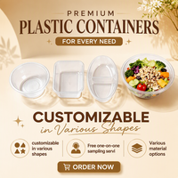 Barquette en blister PP de qualité alimentaire personnalisée, emballage en blister plastique jetable pour bol à salade à emporter