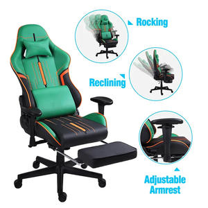 Sillas de Juego Más Vendidas en Europa y América, Sillas de Computadora de Alta Calidad, Sillas de Juego de Cuero con Reposapiés - Product Image 4