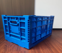 Boîte de stockage logistique pliable et empilable en polypropylène ventilé de norme européenne pour le transport de fruits et légumes