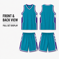 Tenue de basketball personnalisée pour homme, col en V, sans manches, uniforme à séchage rapide et anti-humidité pour l'entraînement quotidien des équipes de basketball jeunes
