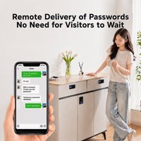 Serrure de tiroir RIXIANG CTS10 à empreinte digitale et mot de passe en ABS pour tables de chevet, armoires de classement, armoires de maison/bureau