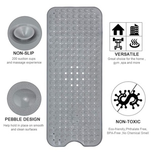Non Slip Machine Lavável Pvc Banheiro Mats Massagem Banheira <span class=keywords><strong>Mat</strong></span> Banho Shower <span class=keywords><strong>Mat</strong></span> com ventosas - Product Image 5
