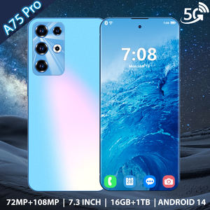 Высококачественный разблокированный смартфон A75 Pro по заводской цене, сотовый телефон с двумя SIM-картами, 5 г, 16 ГБ + 1 ТБ, мобильный телефон - Product Image 3