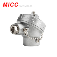 MICC KNE Alloy-Aluminium Thermowell Thermocouple Junction Head Tahan Suhu Tinggi IP67 Tahan Air Kelas Akurasi 1 OEM