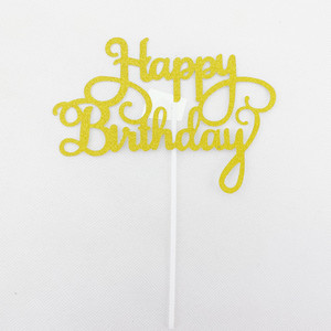 Adorno <span class=keywords><strong>de</strong></span> pastel con purpurina para feliz cumpleaños, felicitación - Product Image 5