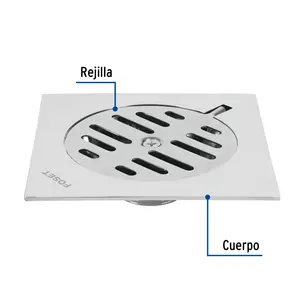 Master con 24 unidades Drenaje metálico cuadrado 6 'x 6', Foset - Product Image 3