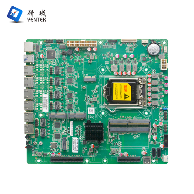 Industrial Motherboard Intel Q250 LGA 1151 I3 I5 I7 2 DDR4 SATA3.0 MSATA VGA HD 2 COM 6 RJ45 LAN Firewall Server Motherboard