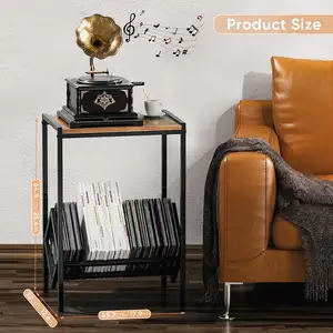 book storage organizer display shelf rack CD Album Display Rack Record Storage Holder Vinyl Record Storage Table