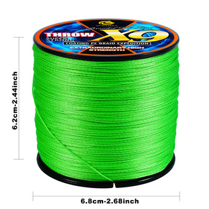 Ligne <span class=keywords><strong>de</strong></span> <span class=keywords><strong>pêche</strong></span> tressée YACUMA 300M X9 verte <span class=keywords><strong>invisible</strong></span>, résistante et durable, en PE multifilament pour rivière, lac, ruisseau, OEM/ODM - Product Image 5