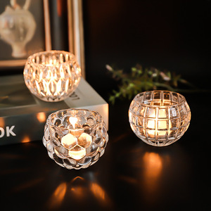 Portavelas <span class=keywords><strong>de</strong></span> cristal engrosado con forma <span class=keywords><strong>de</strong></span> calabaza, estilo nórdico, hecho a mano, para decoración del hogar en <span class=keywords><strong>Navidad</strong></span> y cumpleaños - Product Image 3