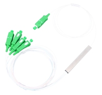 Haute Qualité Personnalisable 1x4 1M SC APC Fibre Optique Plc Splitter Tube En Acier Câble PLC Splitter