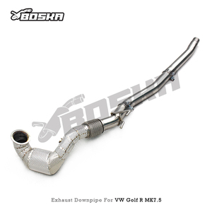 Collecteur d'échappement BOSKA en acier inoxydable avec catalyseur 200 cellules pour VW GOLF R 7/7.5 MK7/MK7.5 2.0T 2014-2020, collecteur à haut débit avec catalyseur - Product Image 4