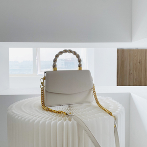 Mini bolso de mano cuadrado con logotipo personalizado para mujer, conjunto de bolsos de piel vegana de alta calidad, cruzado, <span class=keywords><strong>2022</strong></span> - Product Image 4