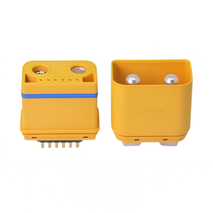 Connecteur étanche Amass AS300E soudé par ultrasons 150A, cuivre plaqué argent avec 2+6 broches de signal pour applications automobiles RC haute puissance - Product Image 1