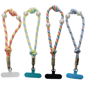 Rainbow Handcrafted Nylon Woven Mobile Phone Lanyard-Simple Personality Anti-Slip Chain Halloween Fashionable Keychain Accessory