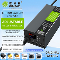 Chargeur rapide pour moto électrique, véhicule électrique, batterie lithium-ion réglable, ECM EV, 48V PD 2.0/QC4.0, boîtier en aluminium, 2A-10A