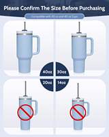 Ensemble de pailles en acier inoxydable réutilisables de 300 mm avec pochette pour gobelet