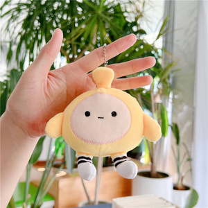 Llavero de Peluche con Forma de Huevo, Diseño Personalizado al por Mayor, Mini Juguete de Peluche Suave con Relleno de Algodón PP, Técnica de Lavado - Product Image 3