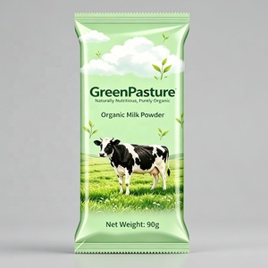 Wholesale Customized Back Heat Seal Plastic Packaging Bags Food Safe Mylar Laminated Single Serve <strong>Sachet</strong> for <strong>Milk</strong> Powder Pouches - Product Image 1