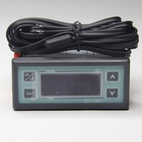 Contrôleur de température numérique électrique STC-200+ (Réfrigération/Chauffage/Alarme) en matériau ABS