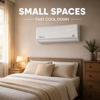 Climatiseur mural solaire avec une efficacité de 9000 BTU, système split compact pour le refroidissement des petites pièces et des bureaux