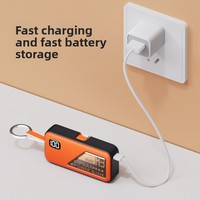Batterie externe portable mini 5000 mAh avec logo personnalisé, double connecteur intégré, charge rapide, chargeur d'urgence pour cadeau promotionnel