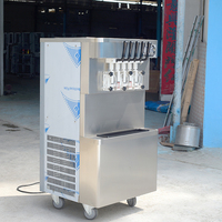 Nouvelle machine à glace molle industrielle à cinq saveurs de fruits, haute productivité, certifiée CE, pour usage commercial