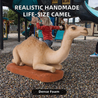 Promotion : Chameau Animatronique Réaliste Grandeur Nature de Haute Qualité, Personnalisable et Fait Main pour l'Extérieur et l'École