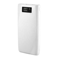 Boîtier de batterie externe réglable DC5-12V Micro USB haute capacité avec affichage LED, protection contre la surcharge, ABS 65W 18650 Lithium