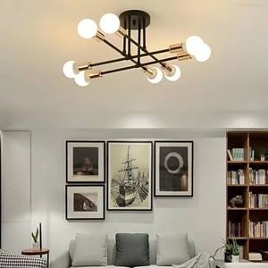 Luminaire suspendu en fer LED de style moderne, télécommande, adapté à l'intérieur, E27, luminaire suspendu multi-têtes, IP44, garantie de 2 ans - Product Image 4