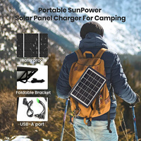 Système de kit d'éclairage solaire multifonctionnel pour la maison, le camping, l'éclairage solaire LED, générateur solaire portable