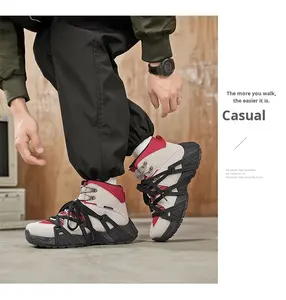 Nouvelle Collection Automne – Bottes Tactiques <span class=keywords><strong>pour</strong></span> Hommes à Lacets Frontaux en Tissu Mesh Flyknit, Idéales <span class=keywords><strong>pour</strong></span> la Randonnée en Montagne, le Désert et le Travail - Product Image 5