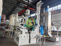 1000-1300 kg/h Combiné Riz Fraisage Polissage Machines Complet Moulin Ensemble Prix/Riz Fraiseuses