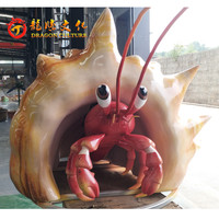Statue de crabe hermologique personnalisé, de qualité supérieure, réaliste, modèle animal astronomique pour la décoration