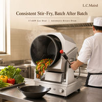 Machine de cuisson rotative professionnelle à gaz pour wok, pour cuisine de restaurant