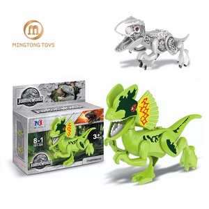 Jouets de construction en briques 3D pour enfants, <span class=keywords><strong>puzzle</strong></span> éducatif en plastique à assembler, dinosaures, <span class=keywords><strong>2020</strong></span> - Product Image 1
